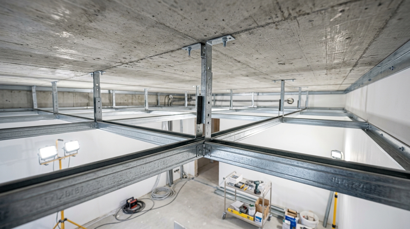decke abhängen trockenbau